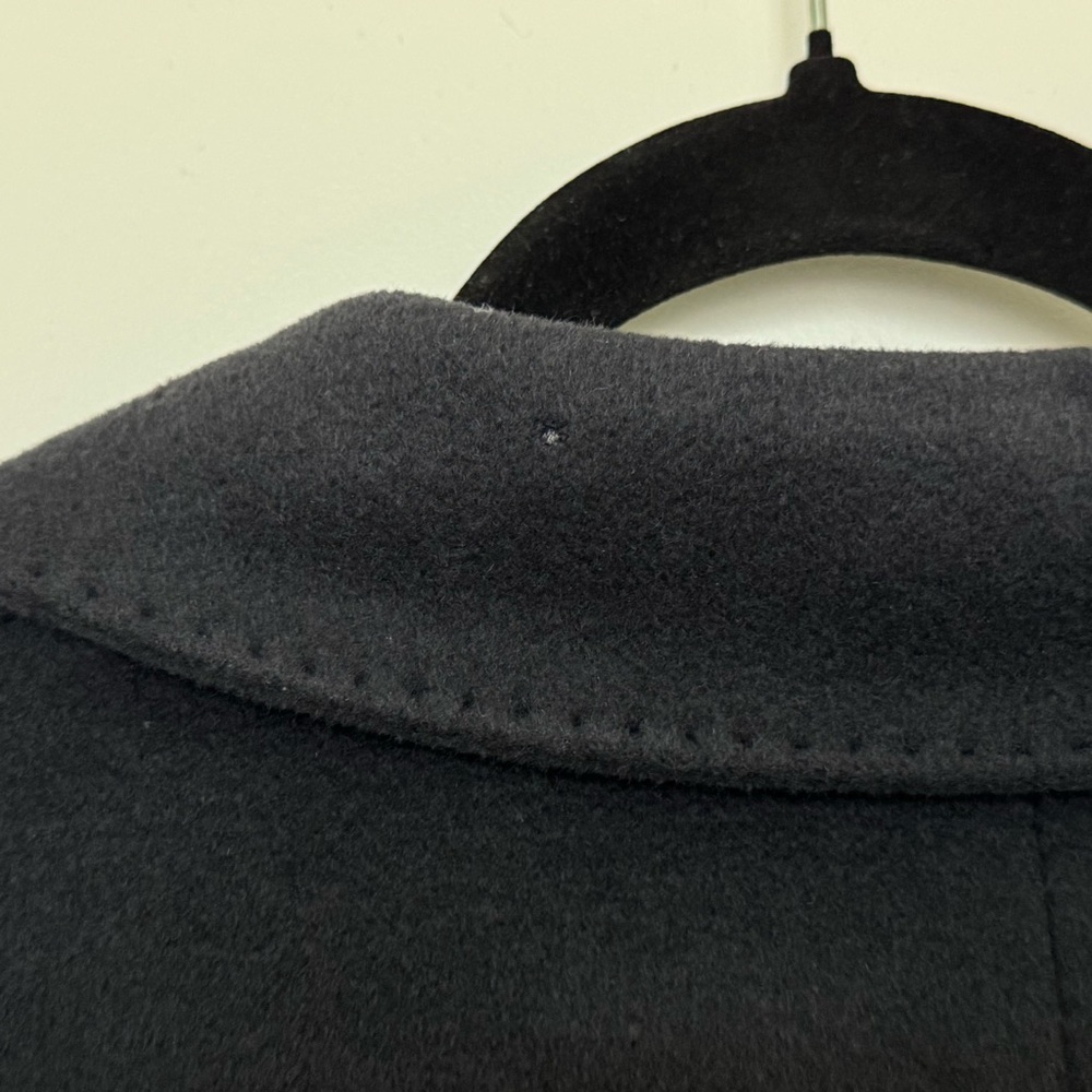 max mara dark gray floor length single button closure wool coat - Picture 16 of 16